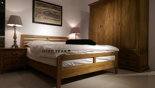 MIRO TEAK ROCHE BED 羅契床台 - 2