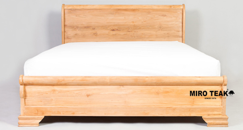 MIRO TEAK SLEDGE BED 雪橇床台 - 1