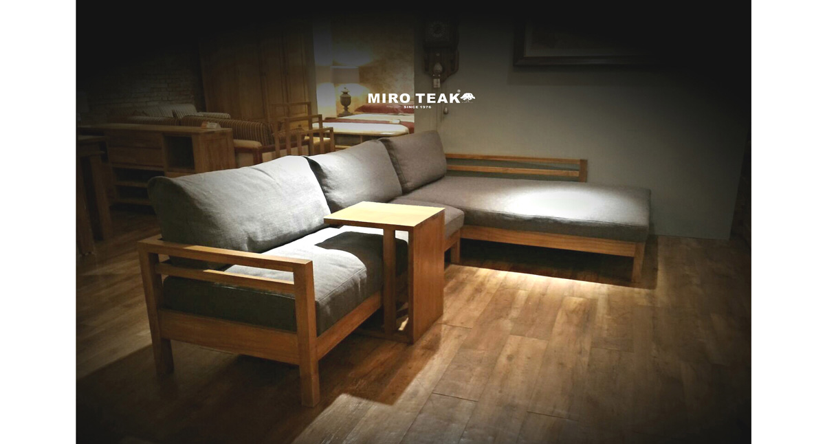 MIRO TEAK ABEL L-SHAPED SOFA 亞伯L型沙發 - 1