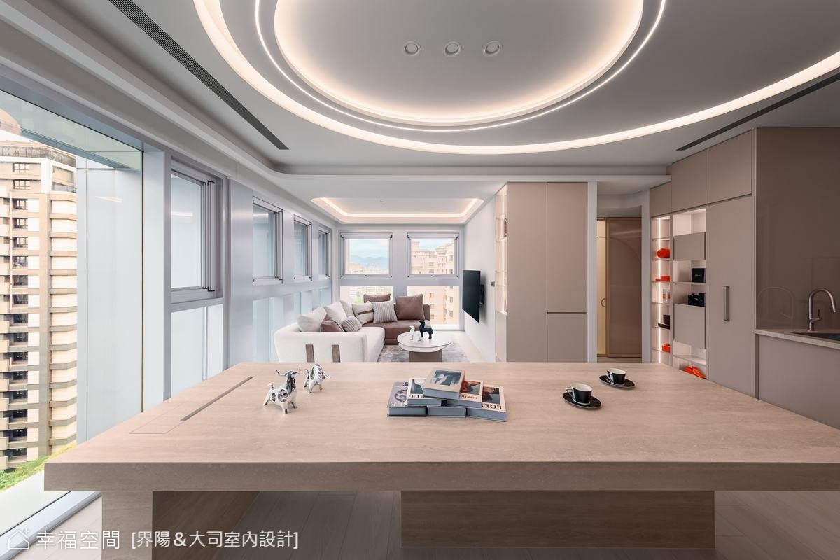 現代風客廳開放式設計