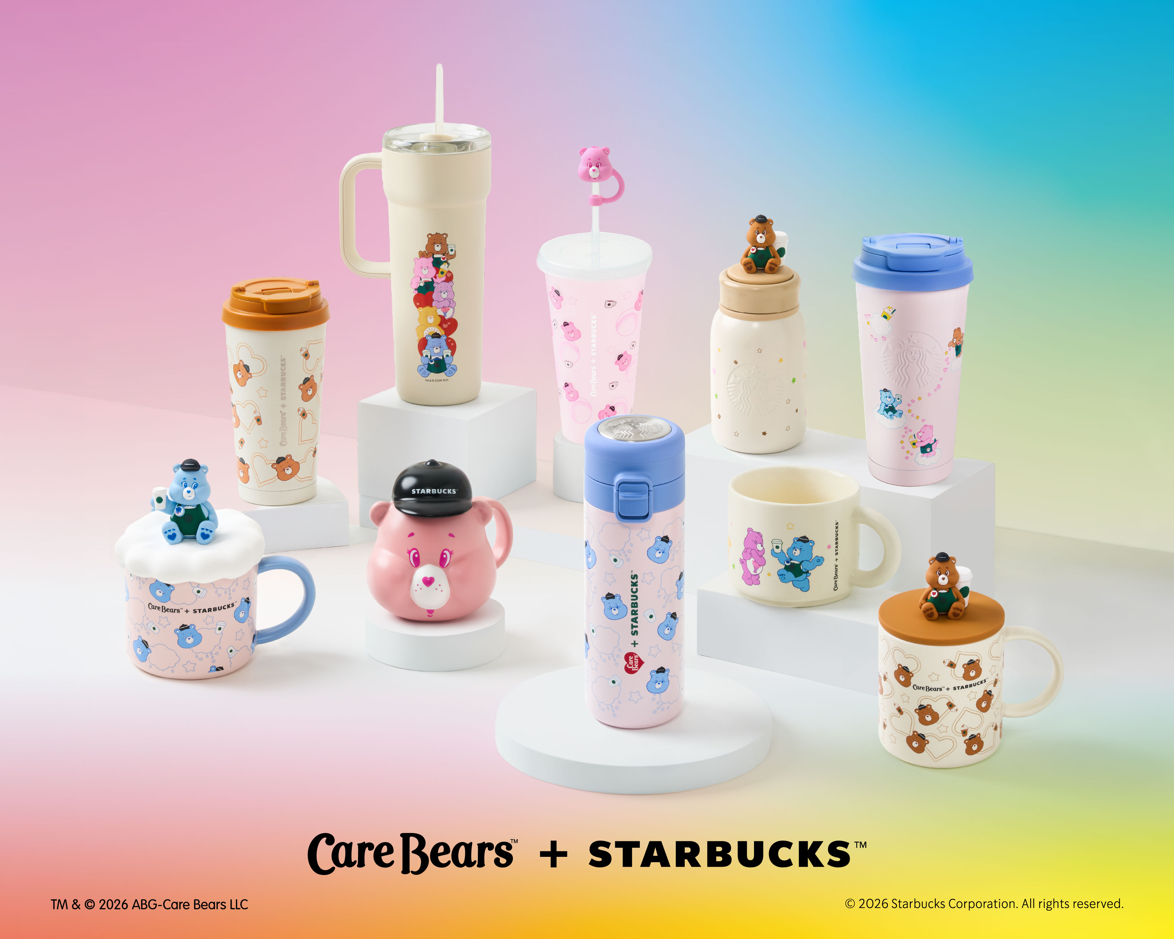 Care Bears™首度走進星巴克！ 四種心情陪你分享每一杯咖啡
