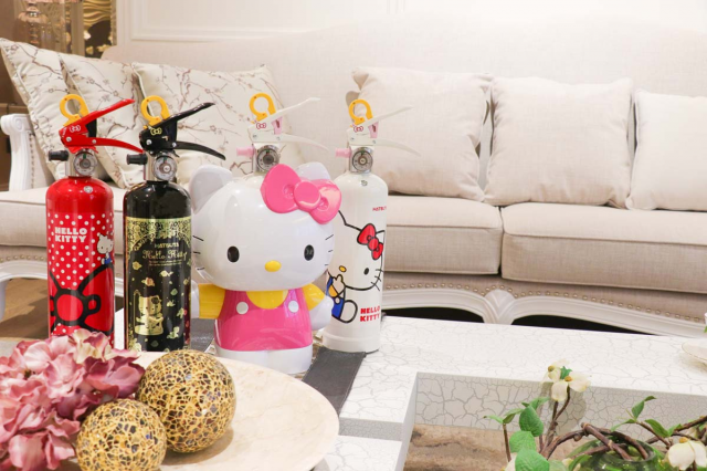 Hello Kitty強化液滅火器-台座 - 6