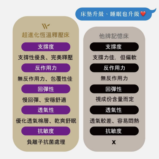 夏綠蒂 Charlotte 恆溫釋壓床墊 - 11