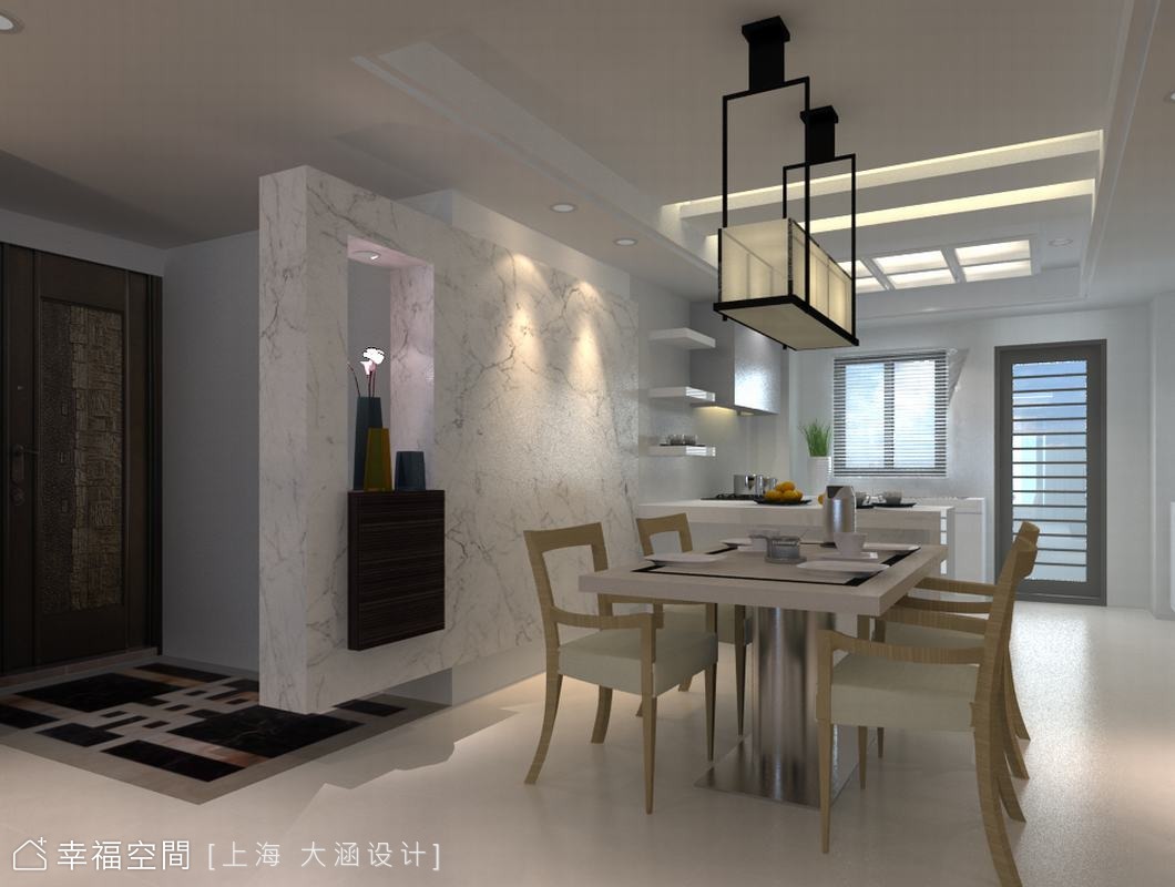 餐廳望向廚房
