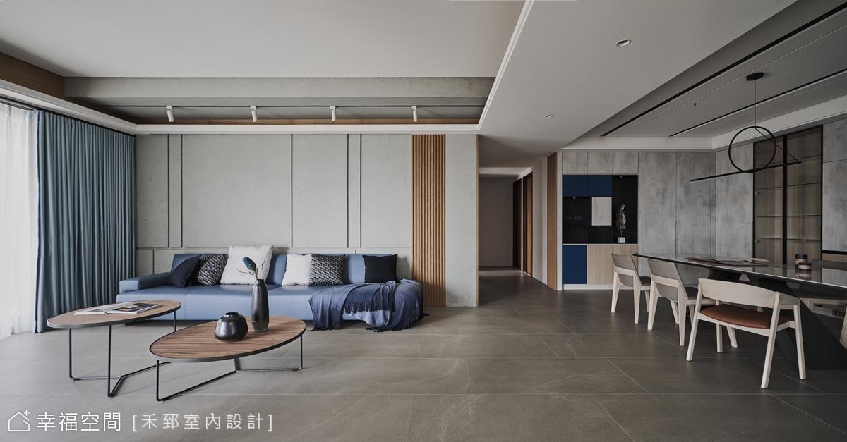陽光大男孩的無拘生活,以日光藍調譜出自在氣息|現代風|45坪