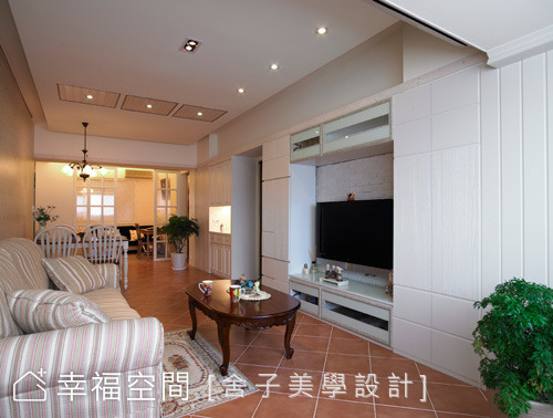 復古地磚與清雅壁紙 攜手打造溫馨鄉村風