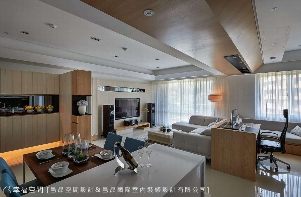 感受自然光感與開闊尺度的紓壓空間