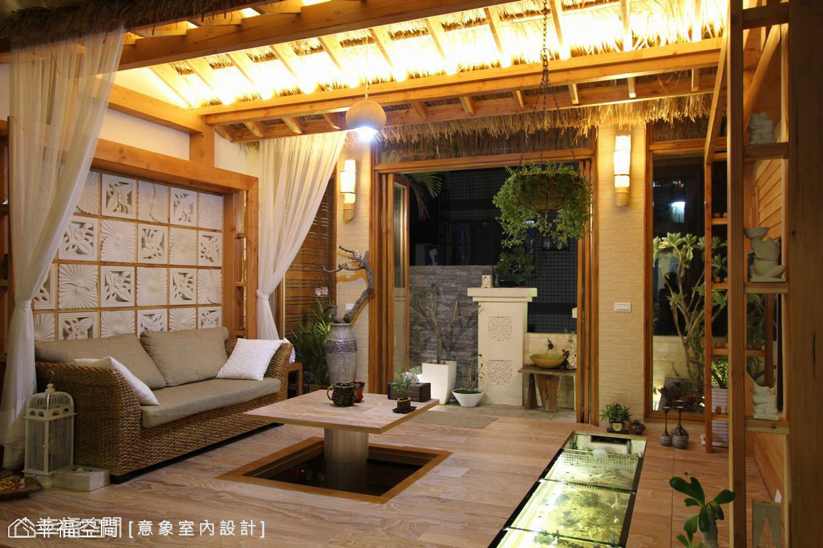 45年老屋改住辦 4樓南洋島嶼起居室