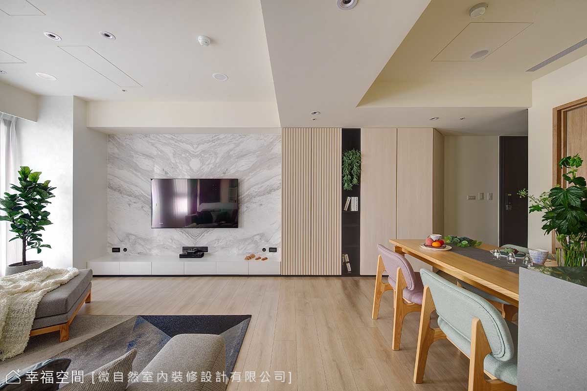 光影廊道 小3房變身大公共空間|北歐風|30坪