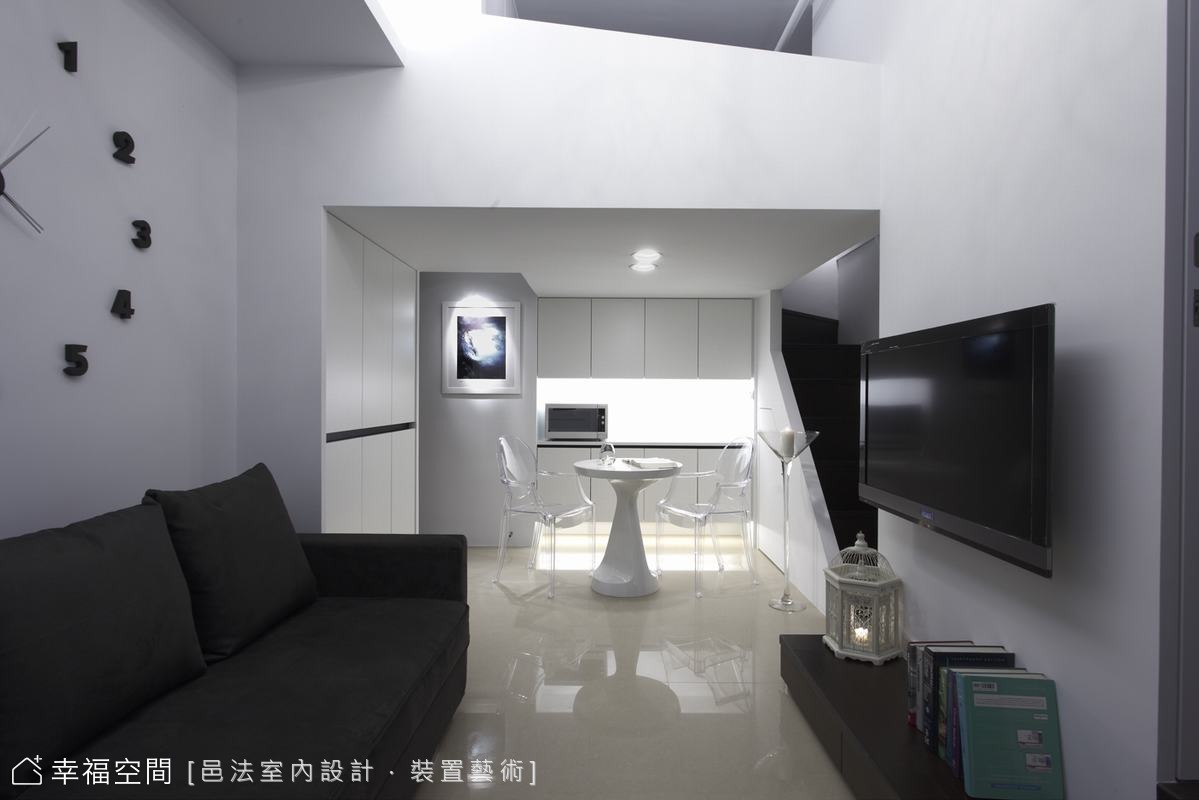 白淨幾何方塊 小坪數簡約美學