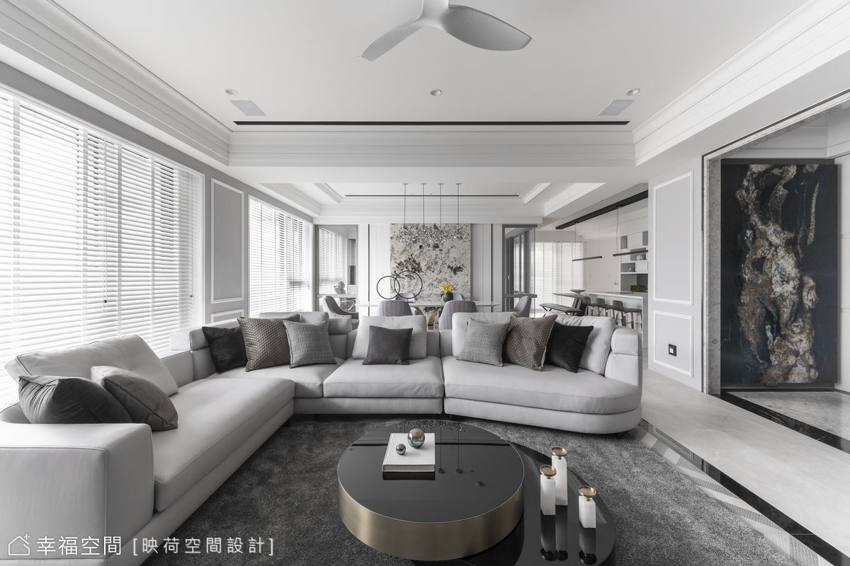 輕美式完美光感宅 坐擁億萬等級河景