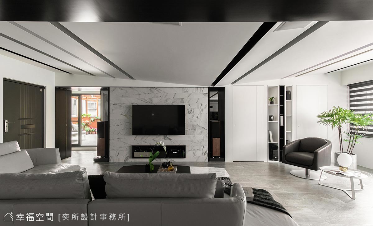 黑白時尚 老屋化身美型機能宅