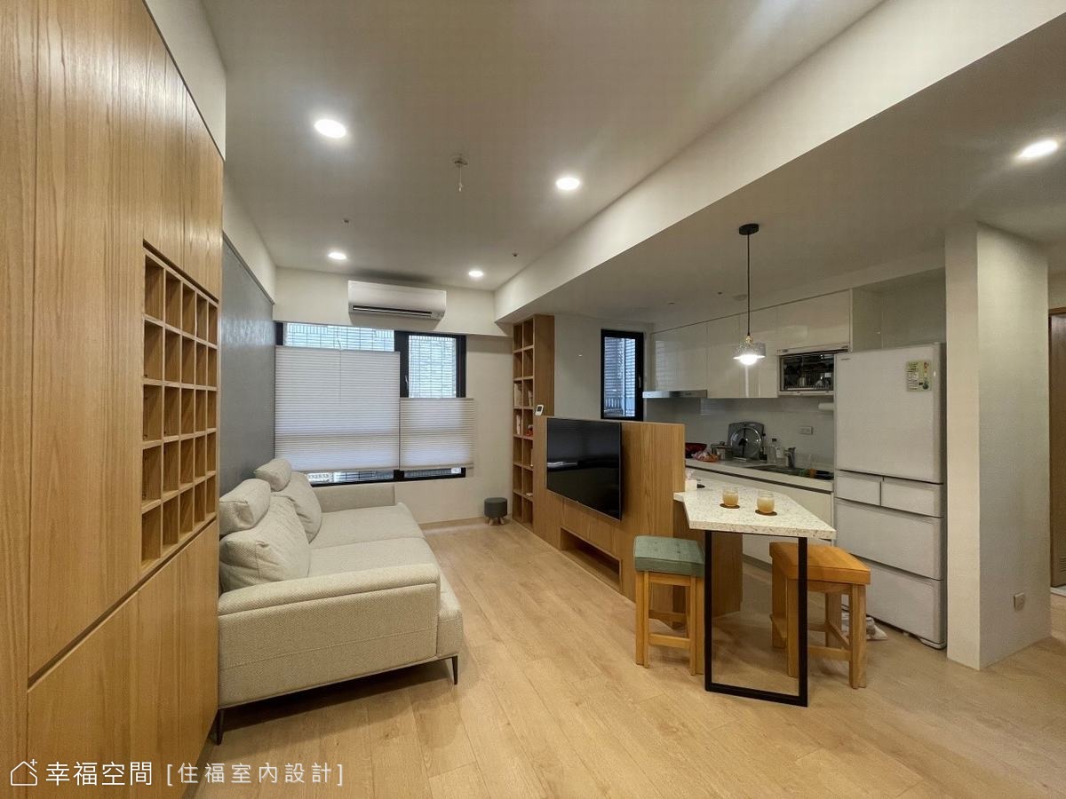 延伸斜角機能 構築輕透日系居｜18坪｜2房、2廳、1衛