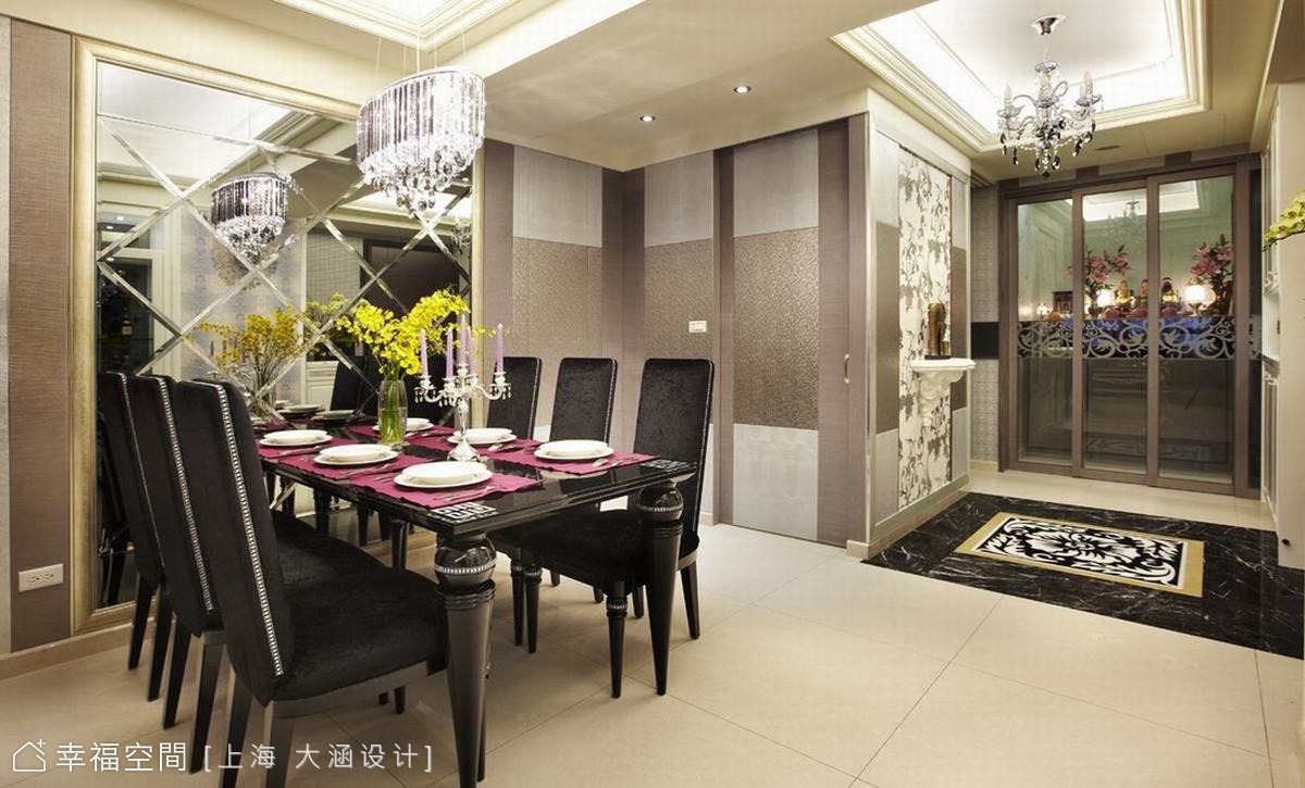 餐廳望向佛堂
