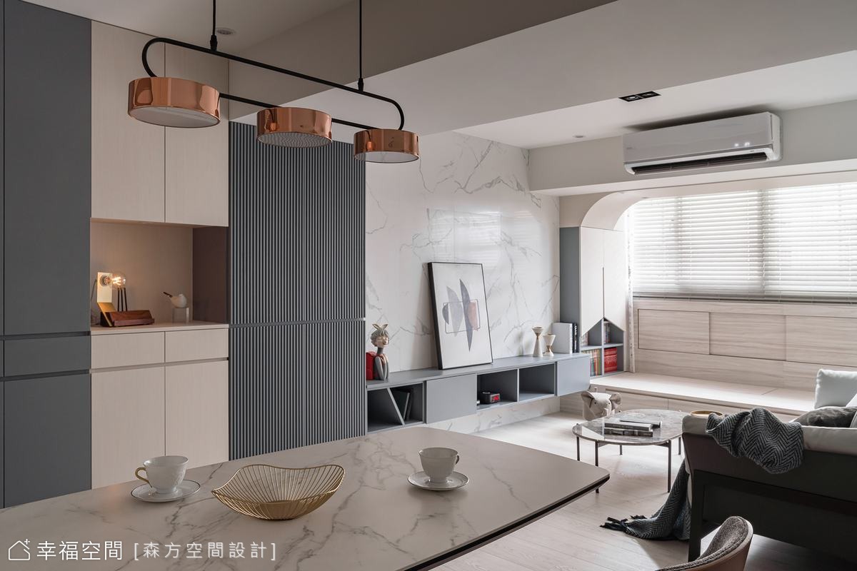 優雅北歐風+輕奢華 板橋楊宅│23坪