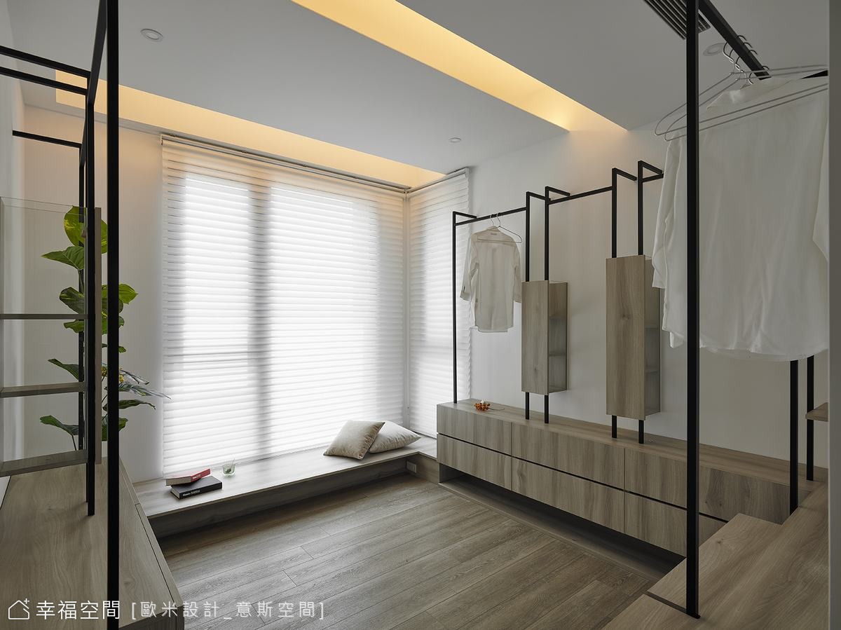 自然展示的更衣環境