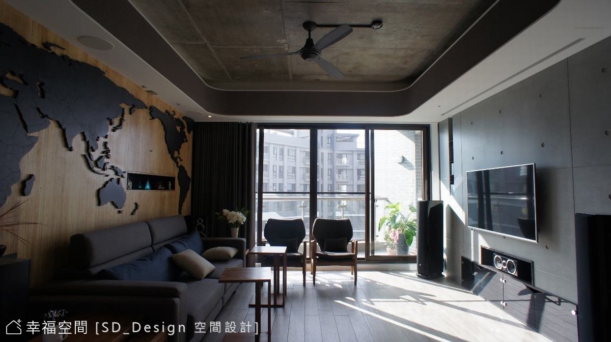 擁有 兩種風格不同溫度的家
