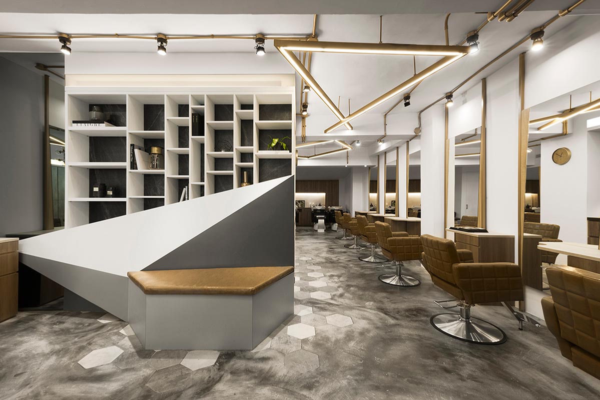 幾何時尚概念 高規格Hair Salon